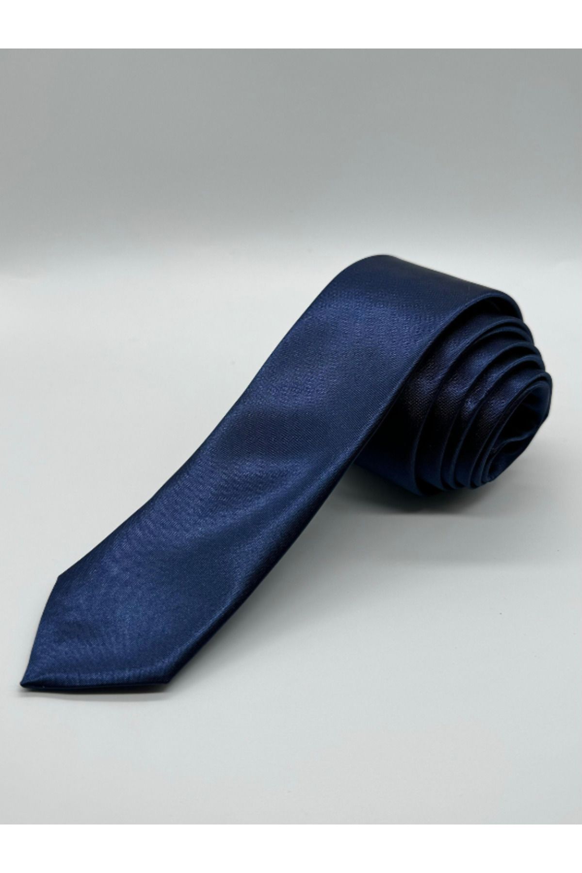 کراوات مردانه آبی سرمه ای HARES | HRSSATEN اورجینال - تصویر 2