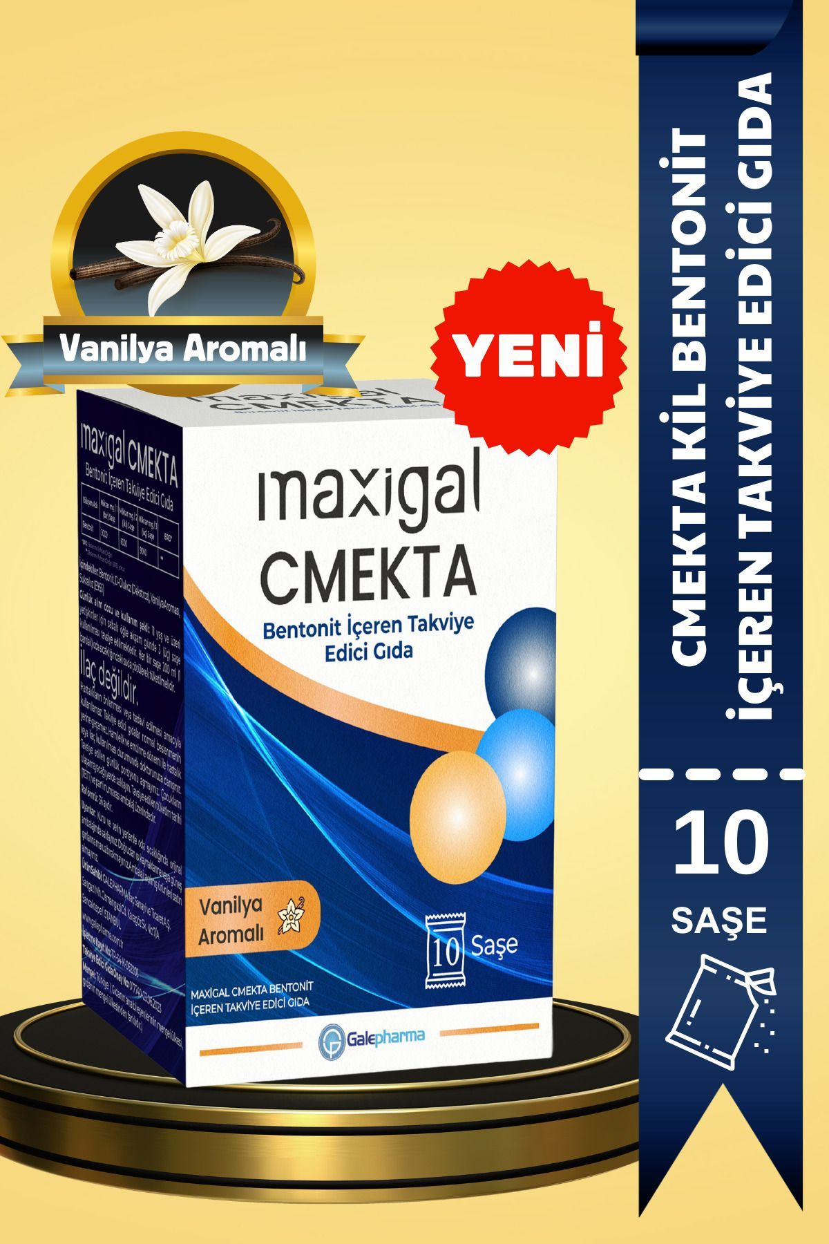Maxigal Cmekta Bentonit Kil Içilebilir Kil Içeren Takviye Edici Gıda