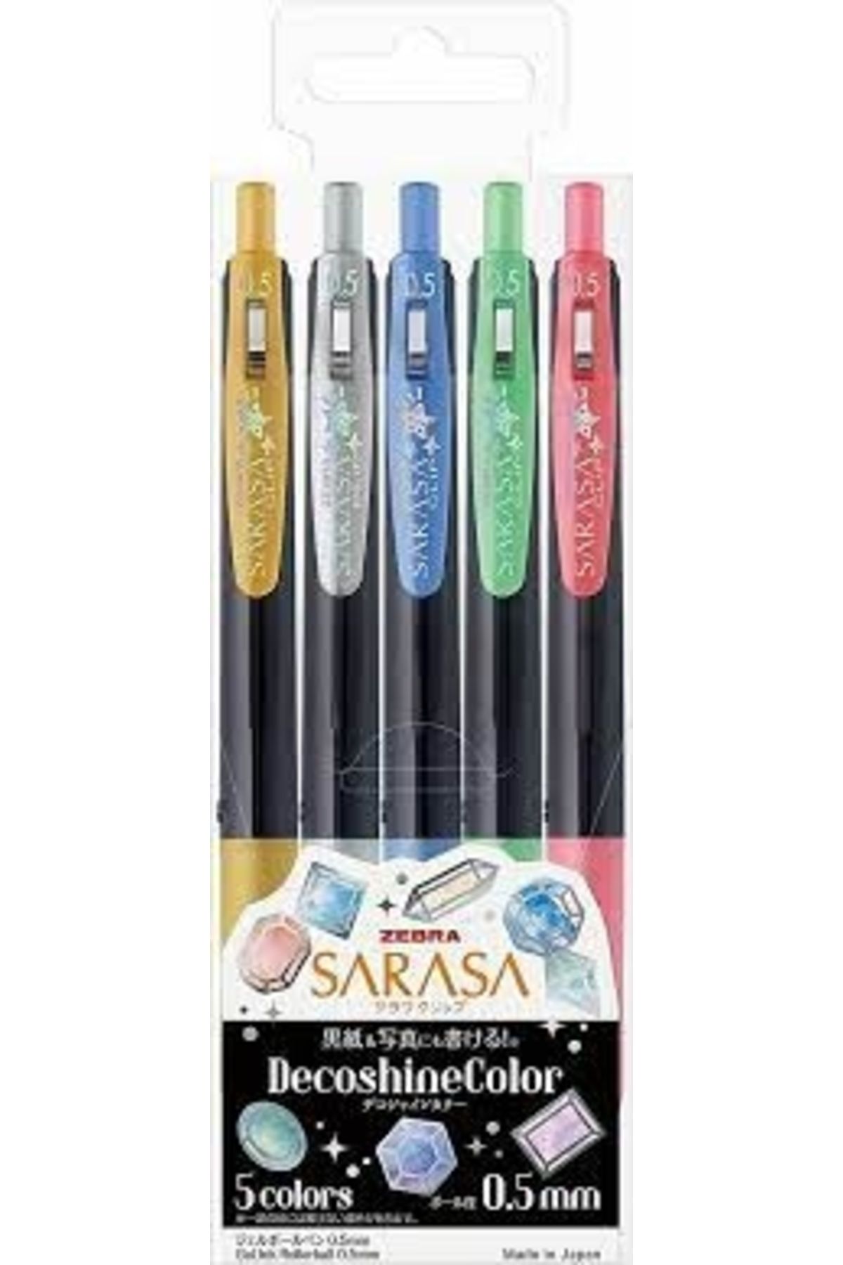 Zebra Sarasa Clip Jel Kalem 5l Set - Deco Shine - Fiyatı, Yorumları