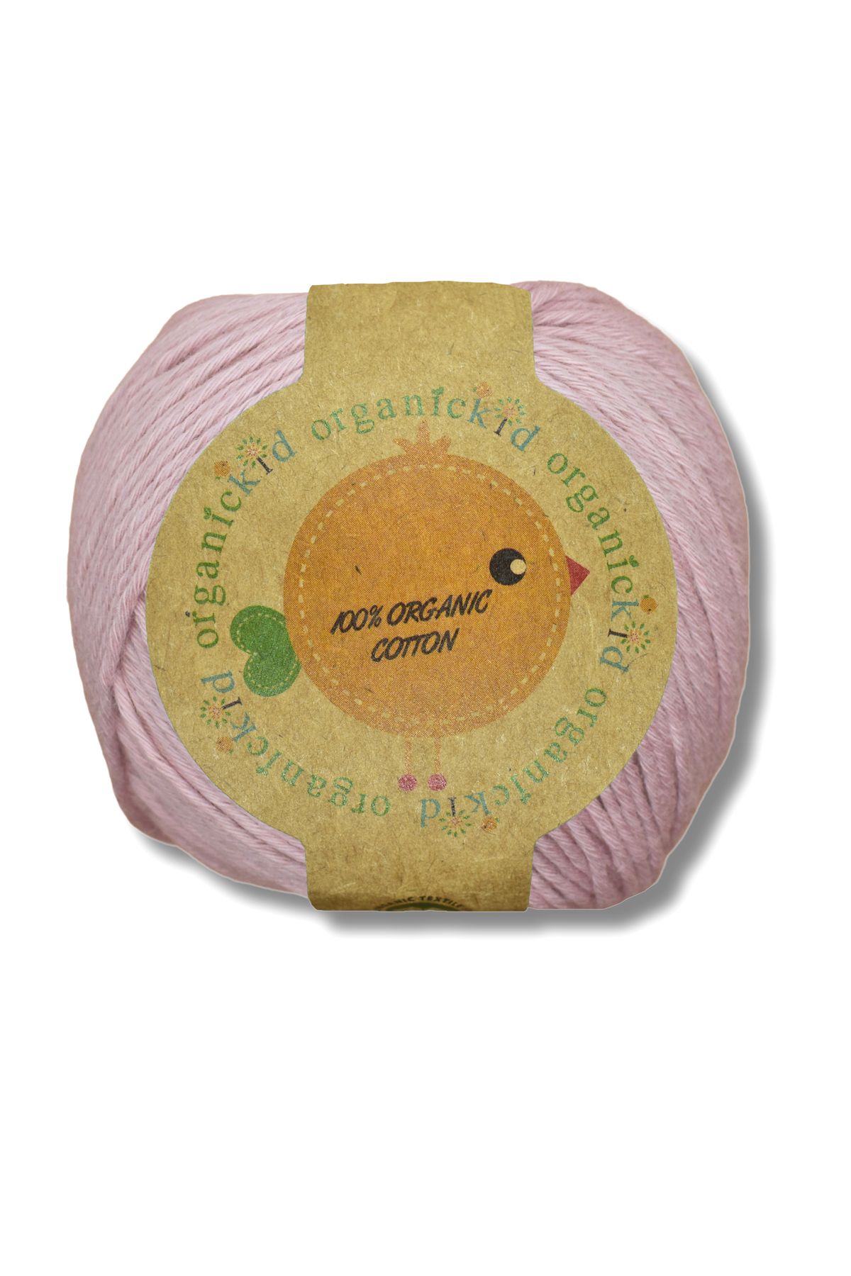 OrganicKid Organik Pamuk Amigurumi Punch 50 gr El Örgü Ipi Soluk Pembe - Dusty Pink