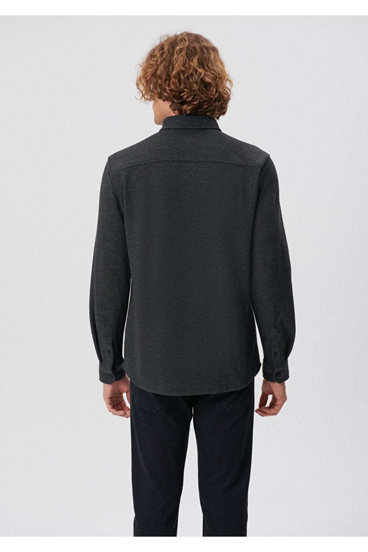 پیراهن مردانه خاکستری ماوی | SS0000000033751 اورجینال - تصویر 4
