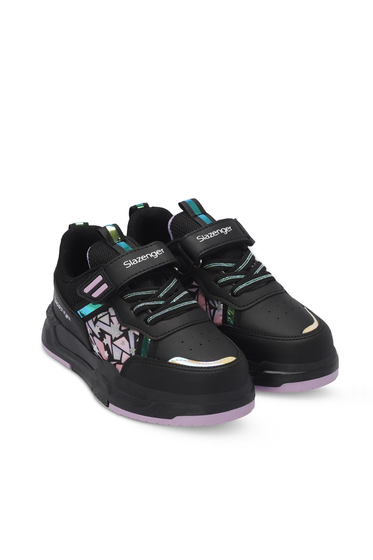 کفش کتانی دخترانه NIAGARA مشکی / بنفش Slazenger