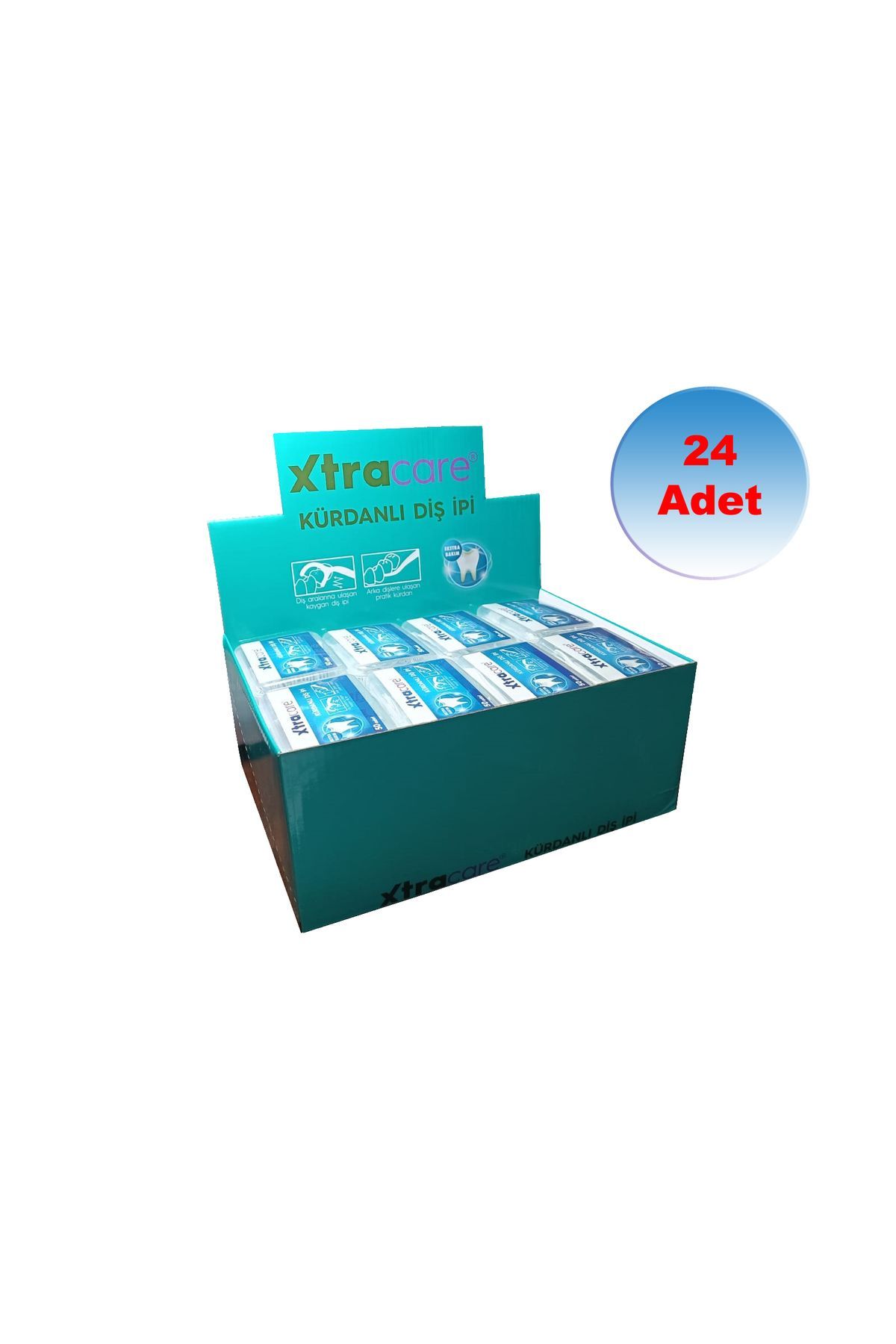 Xtracare Kürdanlı Diş ipi 50 li (24 Adet)