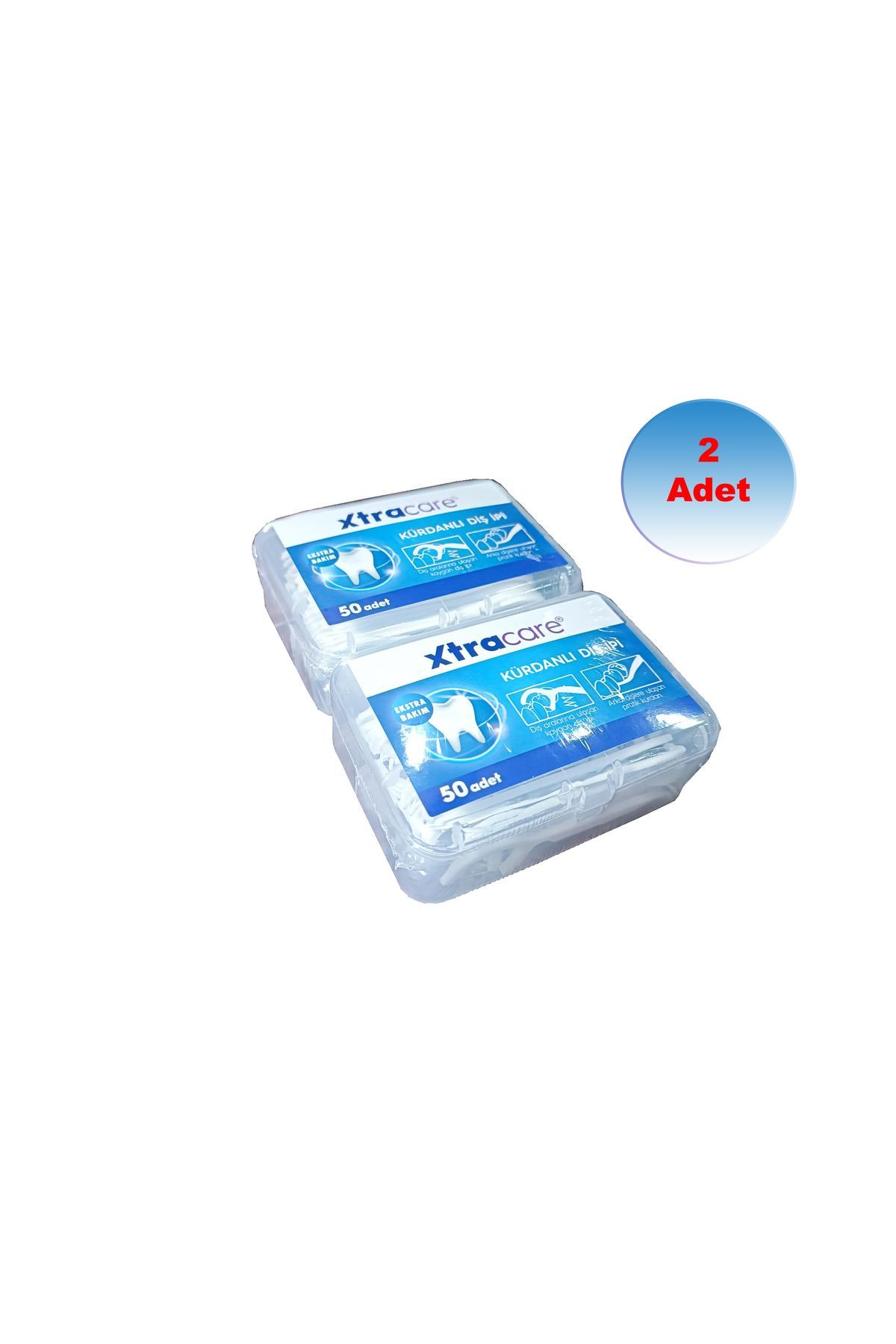 Xtracare Kürdanlı Diş ipi 50 li (2 Adet)