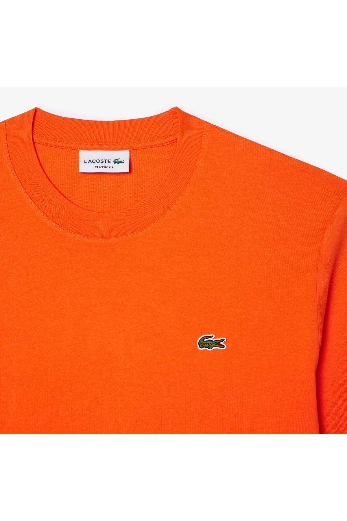 T shirt orange lacoste sales