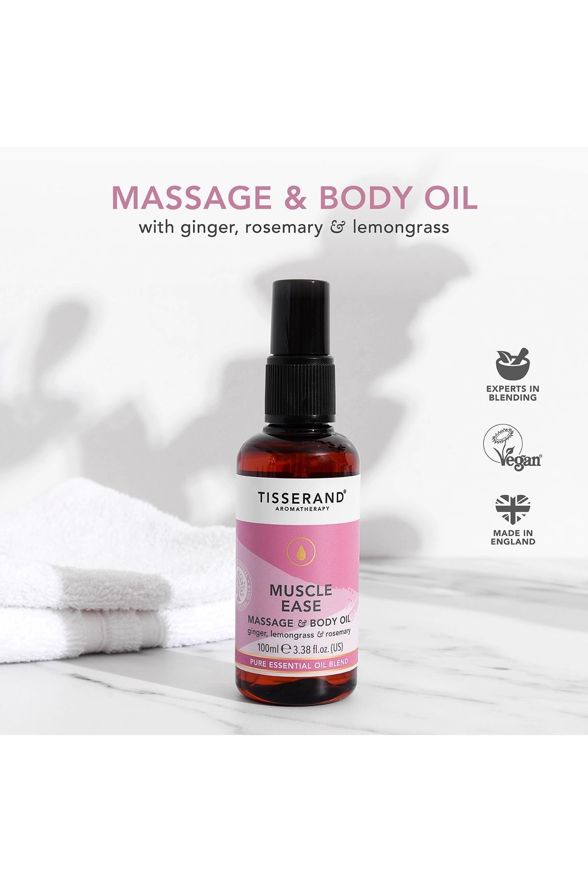 TISSERAND AROMATHERAPY-Tisserand Muscle Ease - Massage and Body Oil Set 2