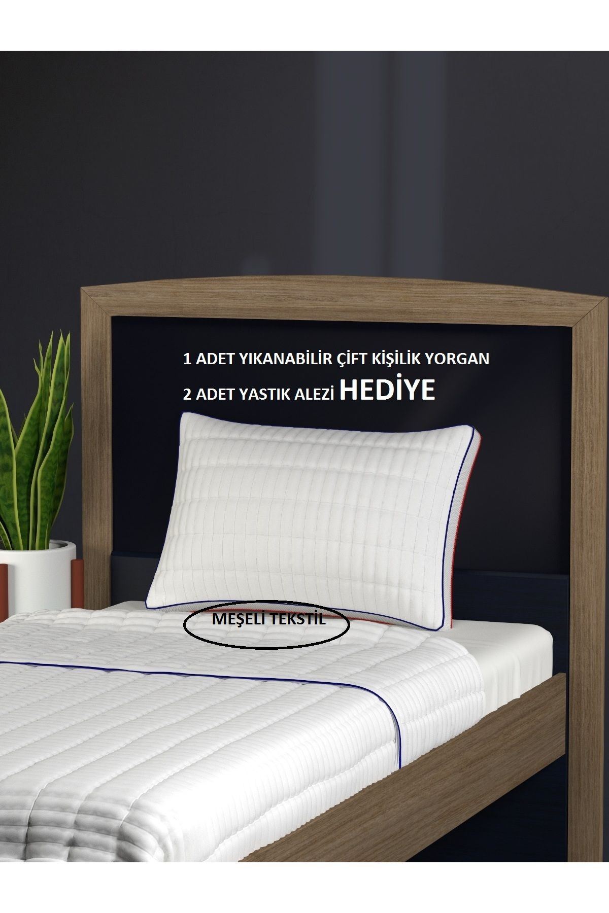 ULTRA-LUXURIOUS Double Stainproof Thin Duvet + 2 Pillow Pads can be washed in the GIFT machine.