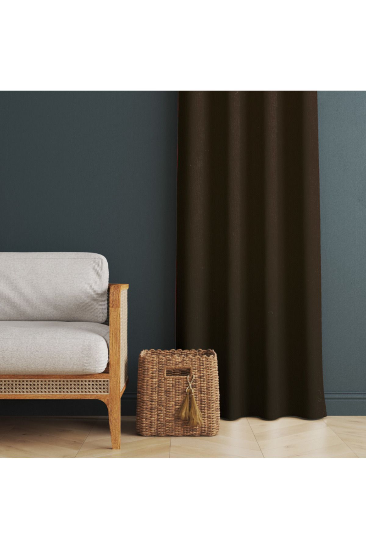 Ena Unity-Elegant Linen Background Curtain - Solid Color, Textured, Spacious and Stylish Ideal for Venues 4 2