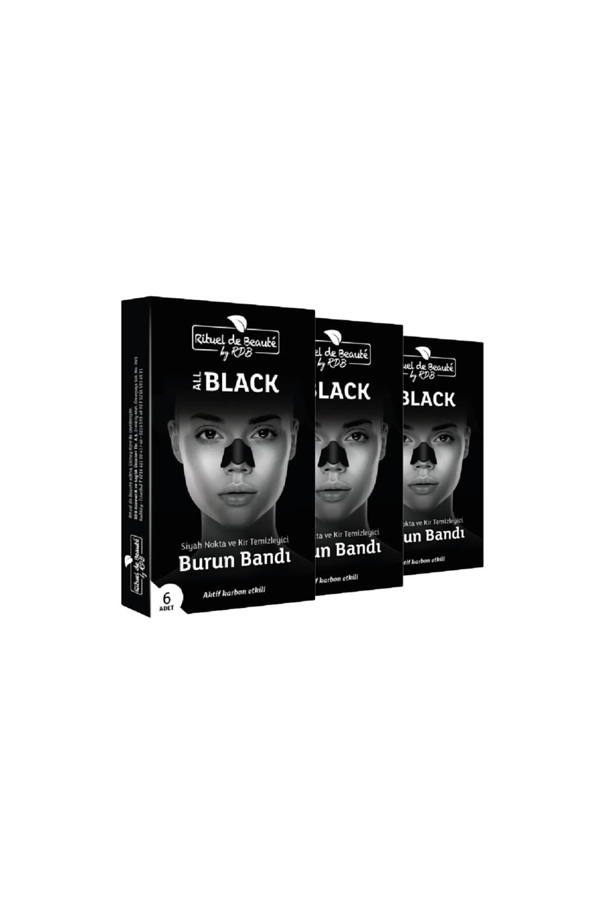 Rituel De Beaute Aktif Karbon Siyah Nokta Ve Kir Temizleyici Burun Bandı 3'lü