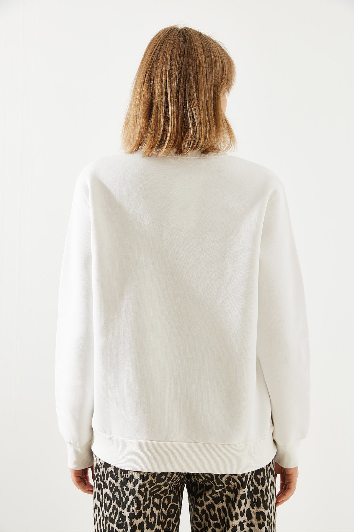 Bianco Lucci-Damen-Sweatshirt mit Leopardenmuster - 60251805 7