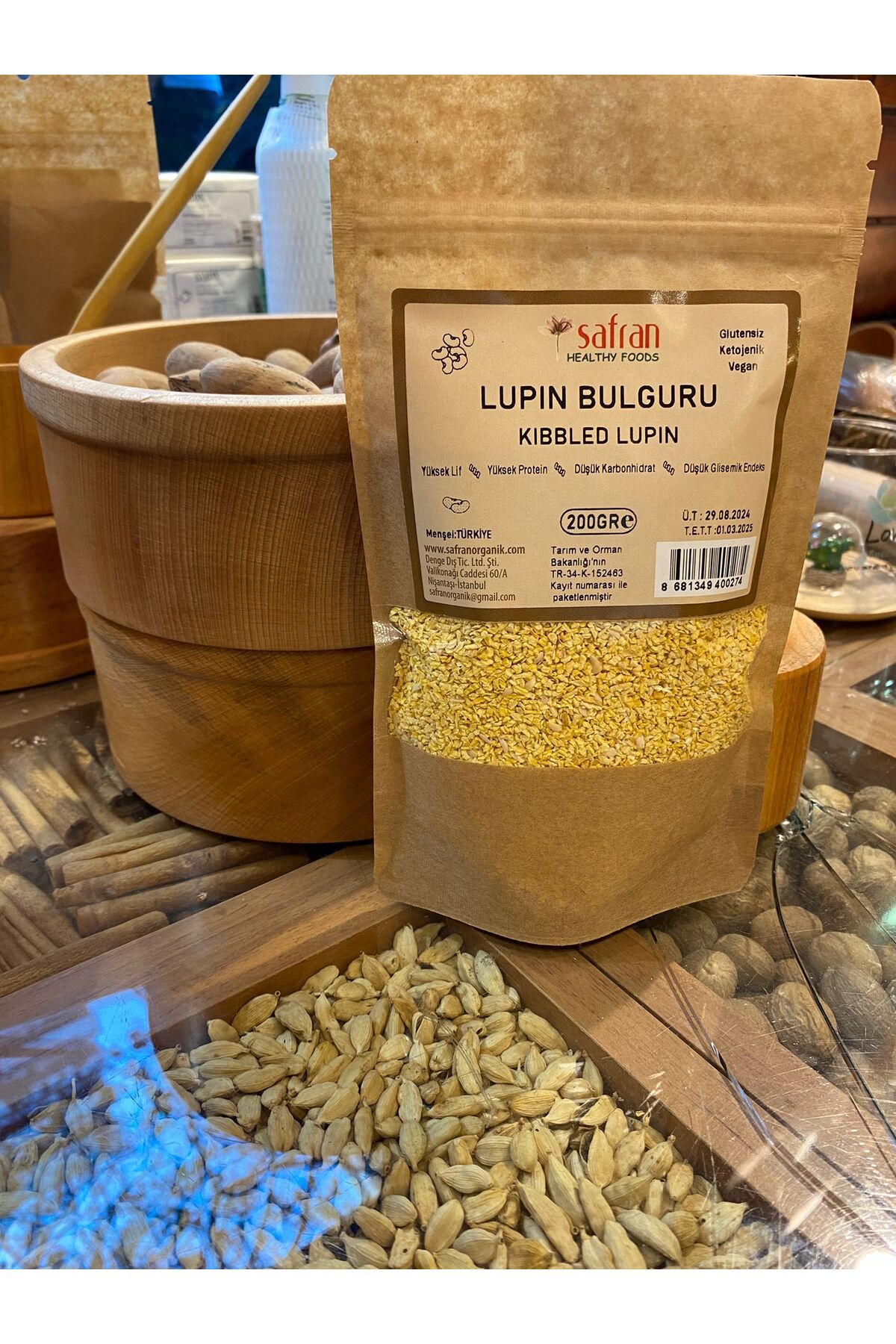 Safran Glutensiz Lupin Bulgur ve Tohum Seti [Lupin Bulgur