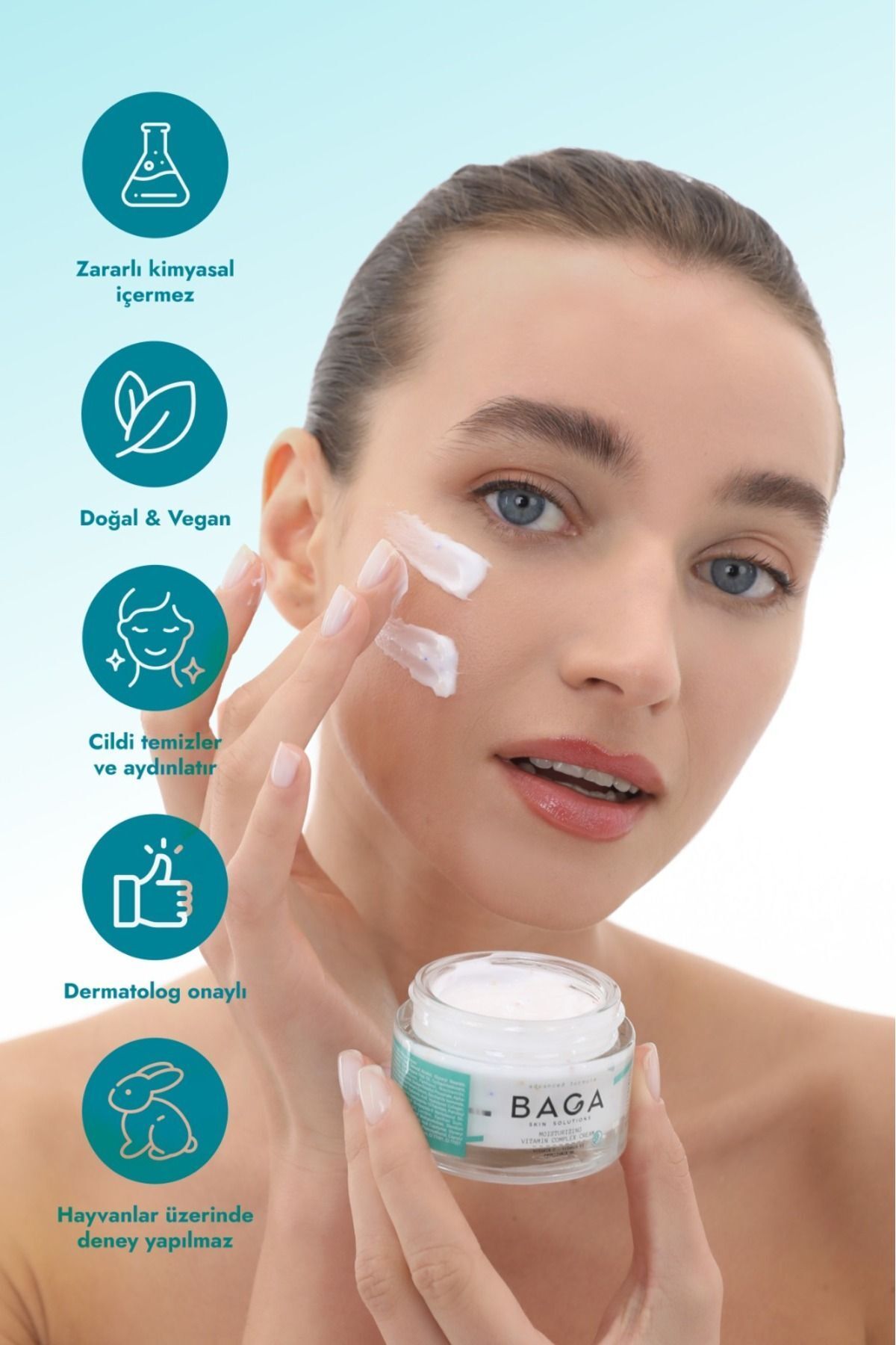 Vitamin Kompleks Krem & Vitamin Kompleks Serum & Hassas Peeling Krem 3'lü Set — تصویر 4 از 4
