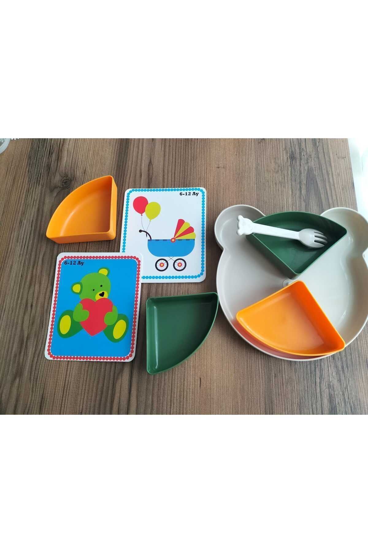 ZM HOME Bebek Tabağı, Renkli Tabak, Mama Tabağı, Ek Gıda Başlangıç Tabağı fotoğrafı 7 (önizleme)