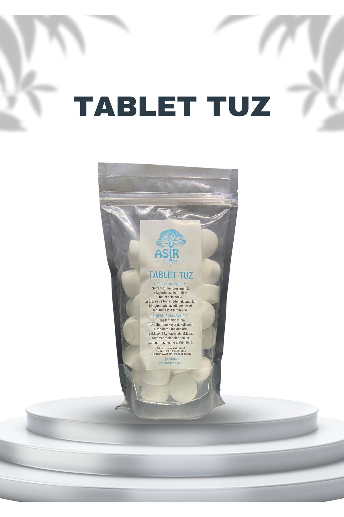 ASIR GIDA TABLET TUZ 500 GR.