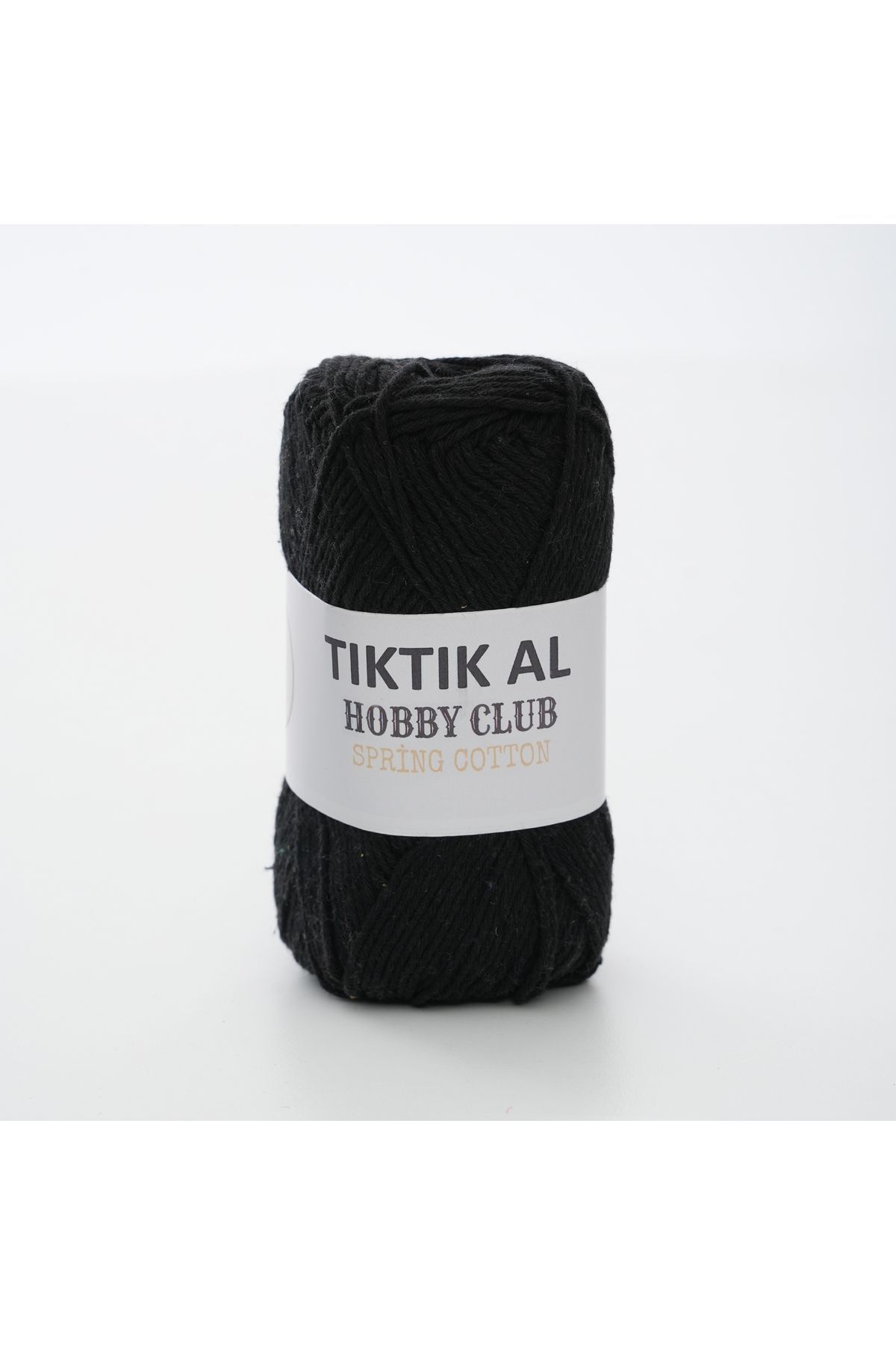 TıkTık AL Siyah Amigurumi Ve Punch (panç) Ipi %100 Pamuk Natürel Koton