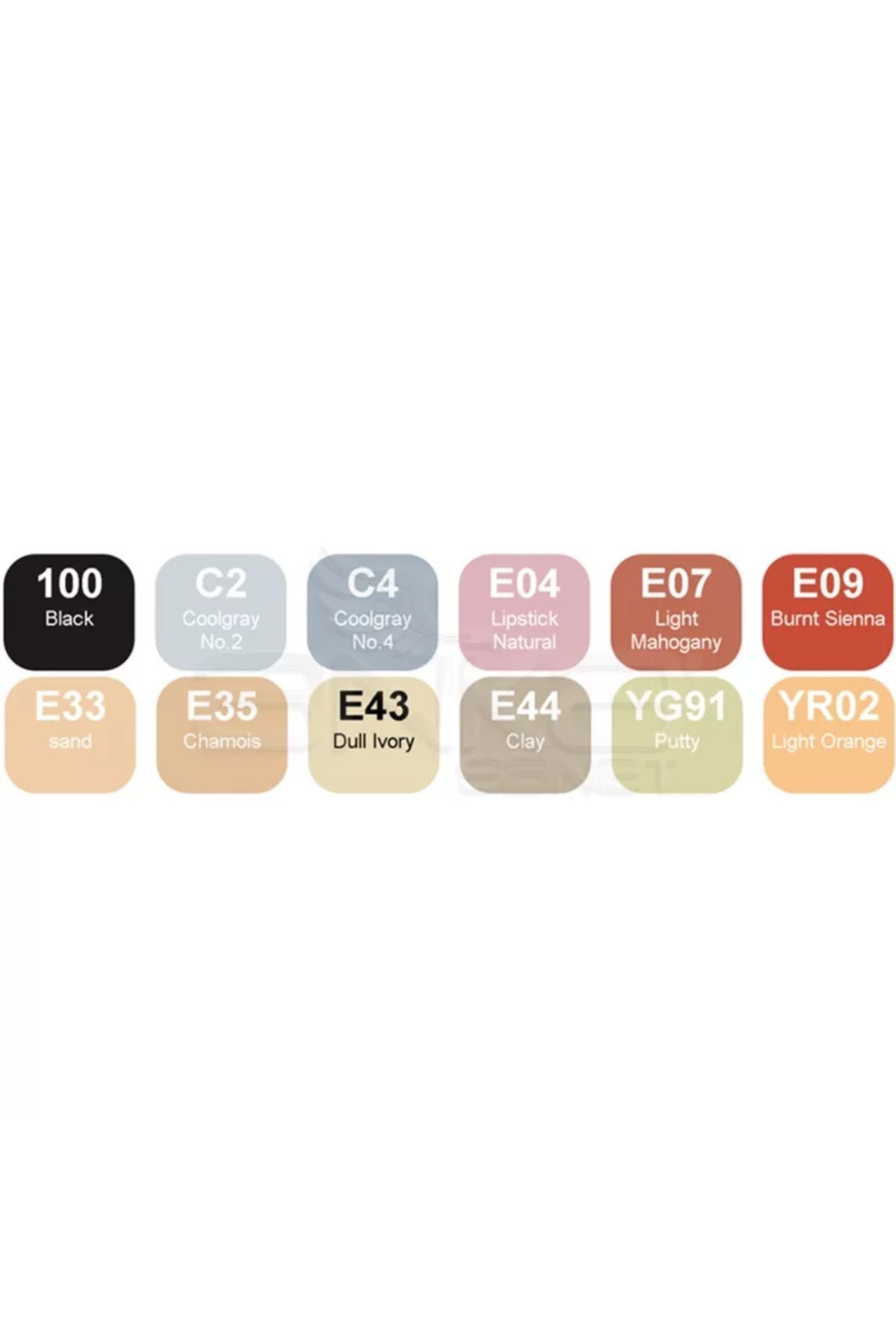 Copic-Set of 12 Markers - Architecture Colors 2