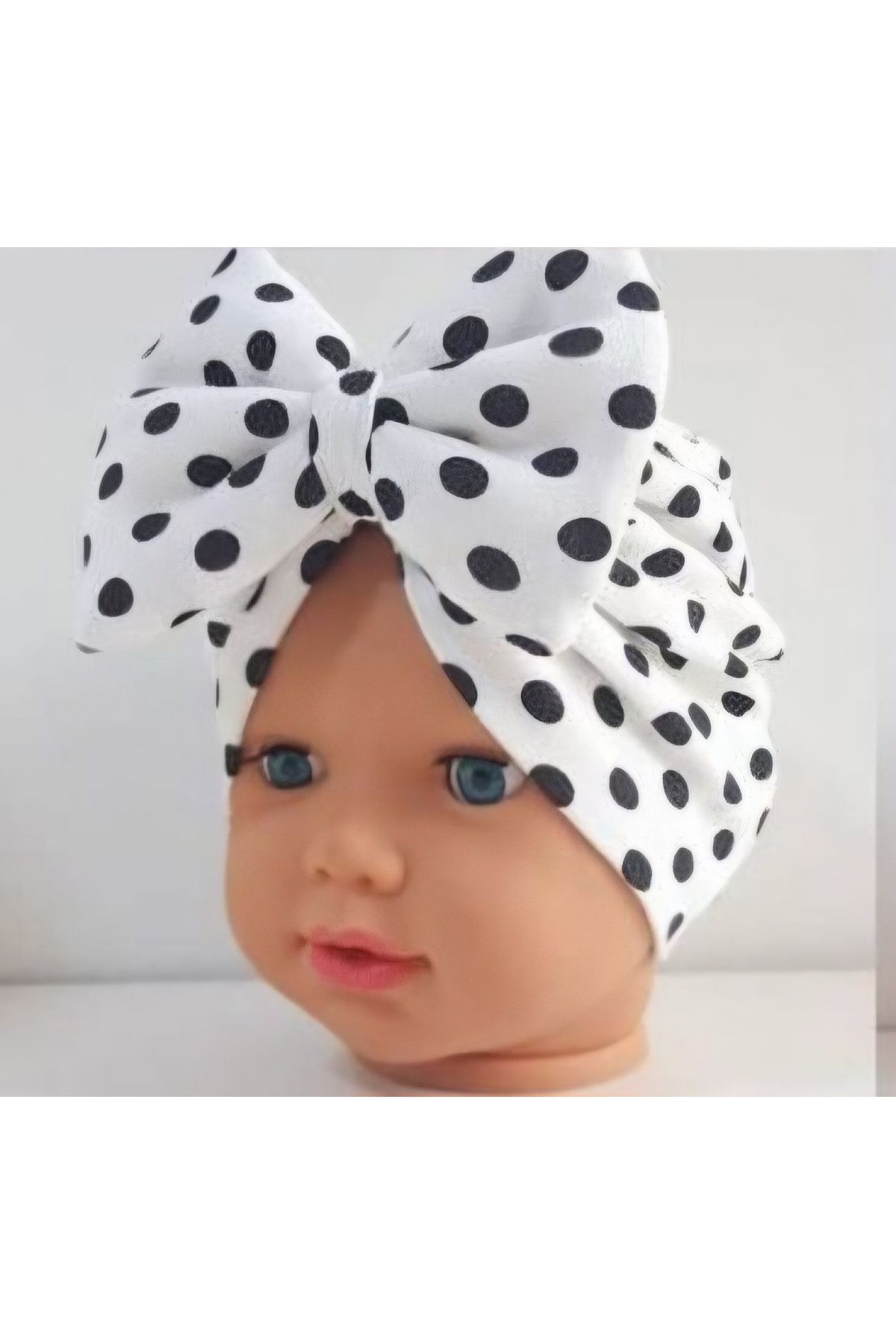 Polka Dot Patterned Bowknot Baby Bone Bandana