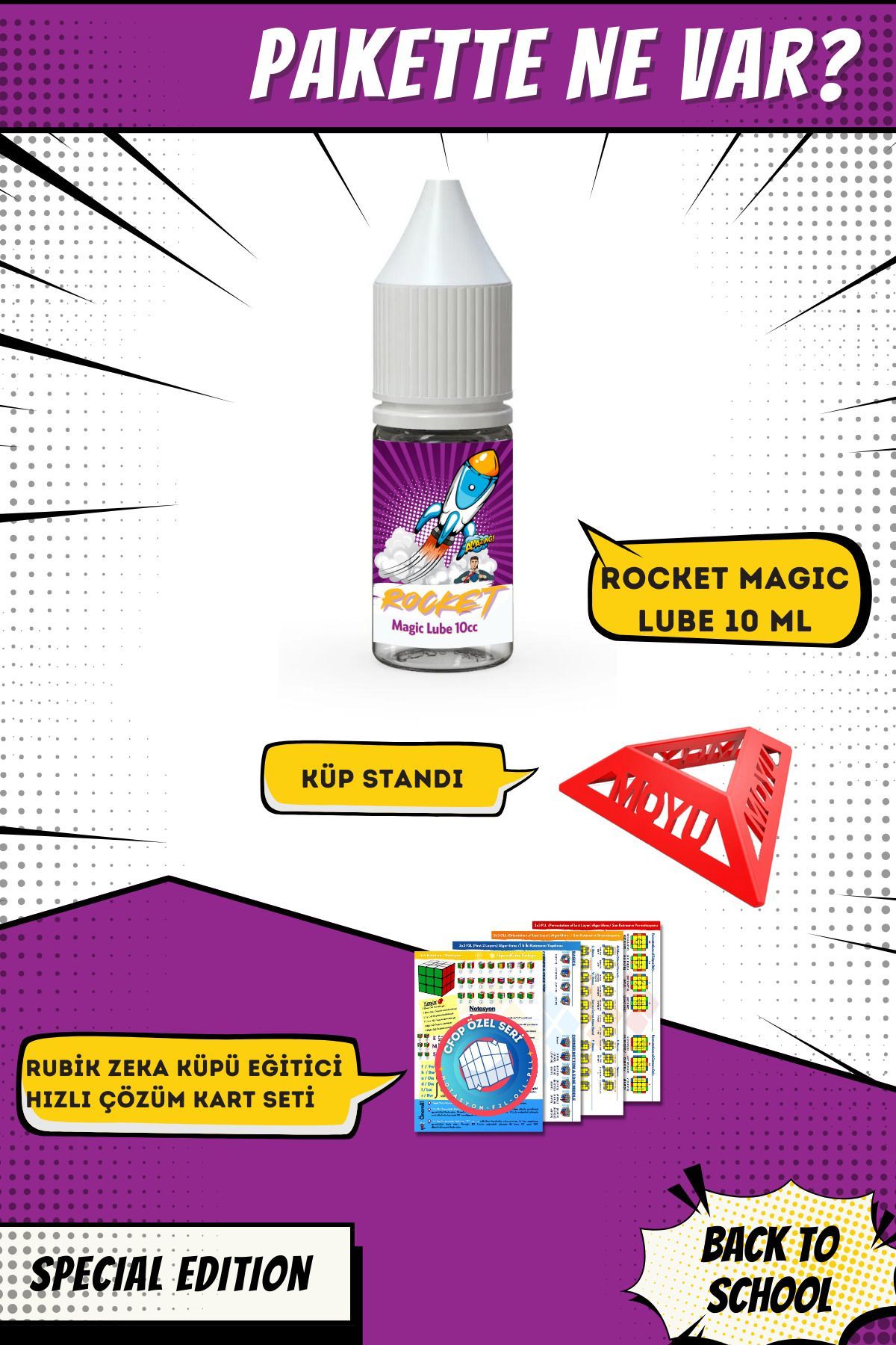 Galery Wood-Rocket No2 - Professional Rubik's Cube Oil, Brain Cube Lubricant, 10 ml 2