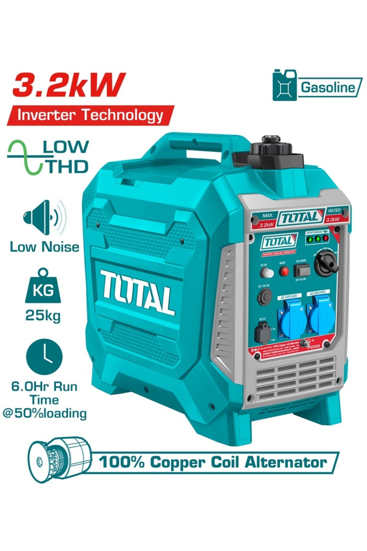 Total TP535006 Benzinli Jeneratör 3.3KW NMS HIRDAVAT - Fiyatı