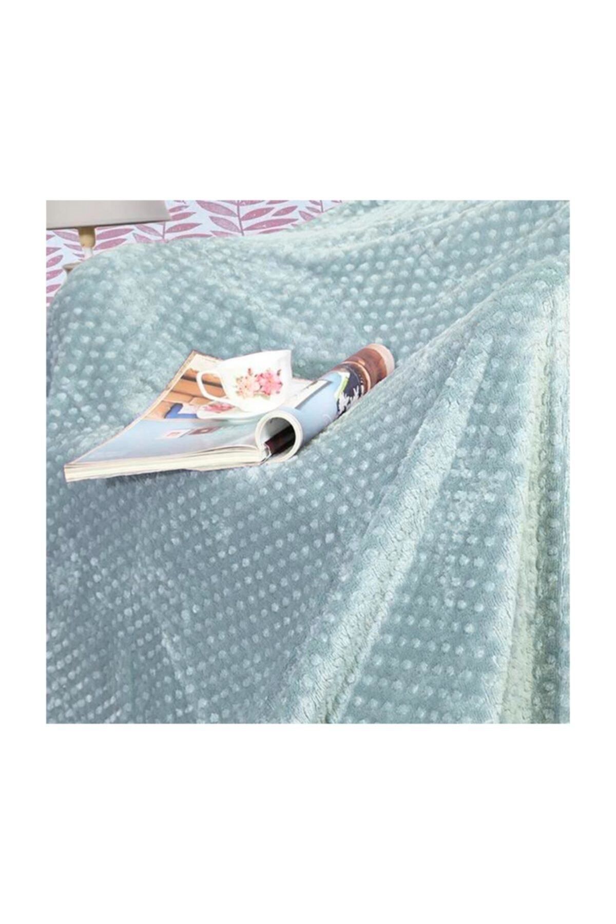 Merinos-Pearl Bud Blanket - Blue Double 3