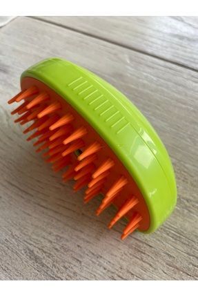 Pet Brush Buharlı kedi&köpek tarağı- yumuşak silikon yıkama tarağı . yeşil/sa...