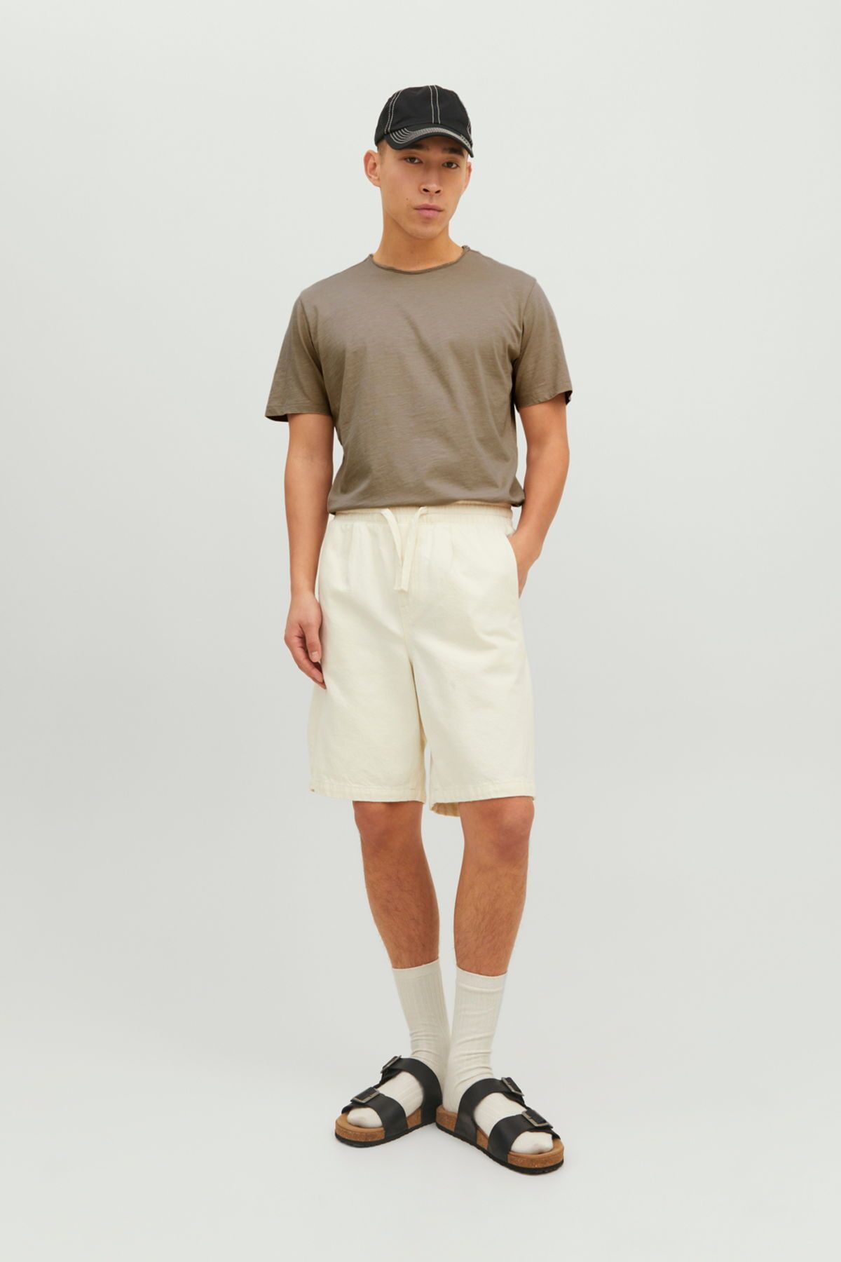 تی شرت سبز مردانه Jack Jones پایه یقه خدمه بشیر Jack & Jones