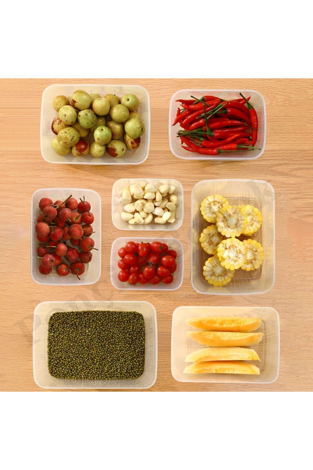 PONÇİK STORE-500ml Leak-Proof Storage Container with Lid, Suitable for Deep Freezer and Microwave 5