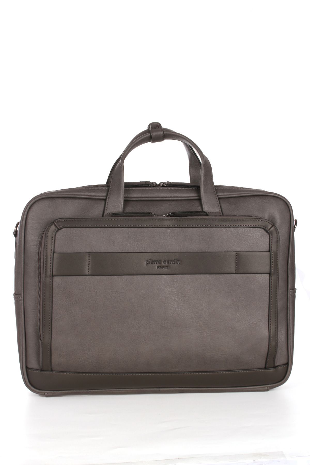 کیف نوت بوک Pirre Cardin 01PC00111 کیف وگان ضد آب خاکستری Pierre Cardin