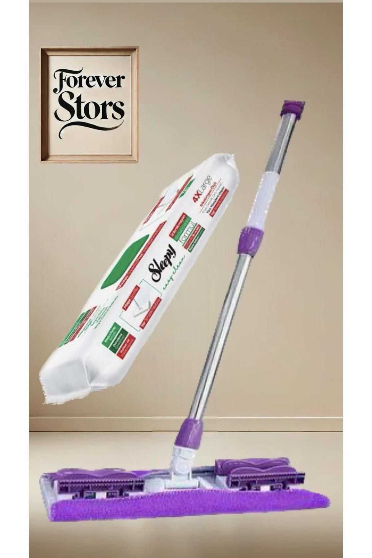 Sleepy Mop Beyaz Sabunu Katkılı Mopa Uyumlu Yer Temizlik Havlusu 50 Yaprak Aparatı Foreverstors