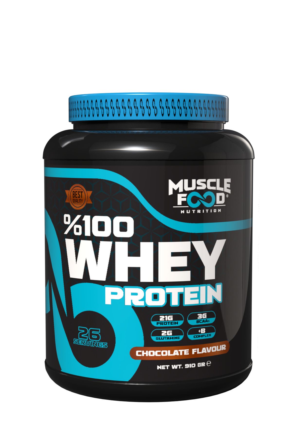 MUSCLEFOOD Concentrate Whey Çikolata Aromalı Protein Tozu 910gr 26 Servis