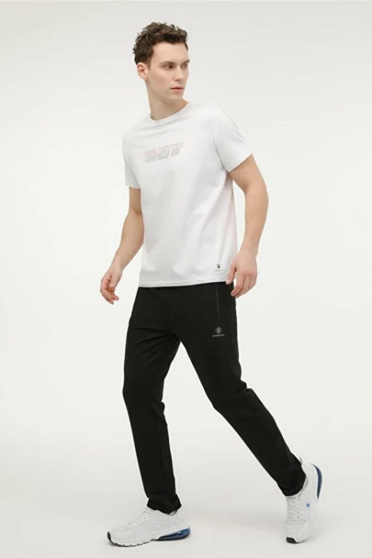 شلوار گرمکن مردانه مشکی لامبرجک | M-CT121 اورجینال - تصویر 3