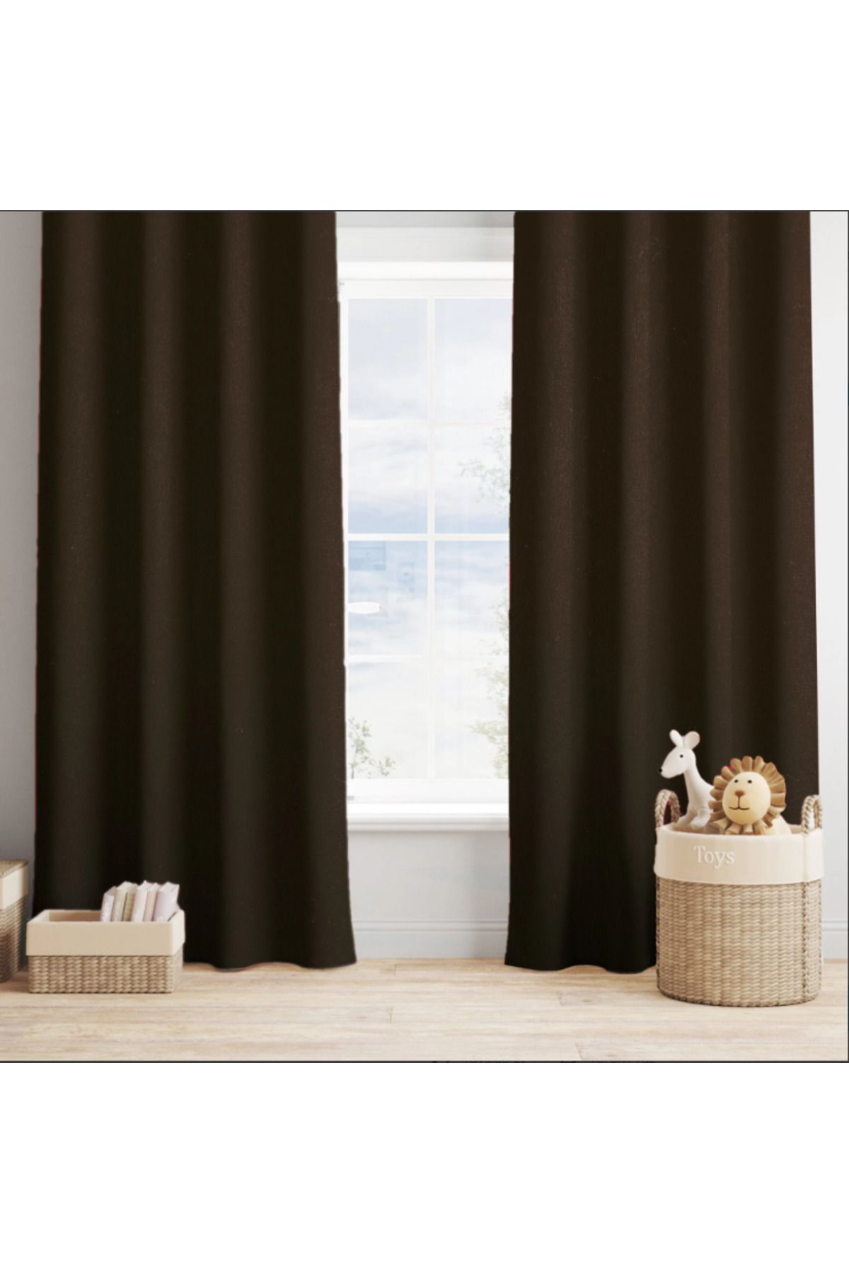 Ena Unity-Elegant Linen Background Curtain - Solid Color, Textured, Spacious and Stylish Ideal for Venues 4 1
