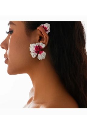 Zehra Aksesuar Marka model orkide kıkırdak küpe kulak aksesuarı