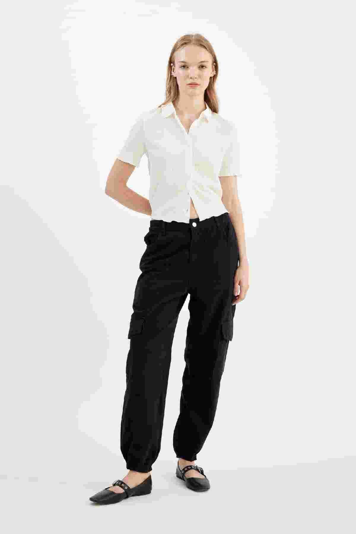 شلوار گاباردین کمری معمولی Cool Cargo Jogger