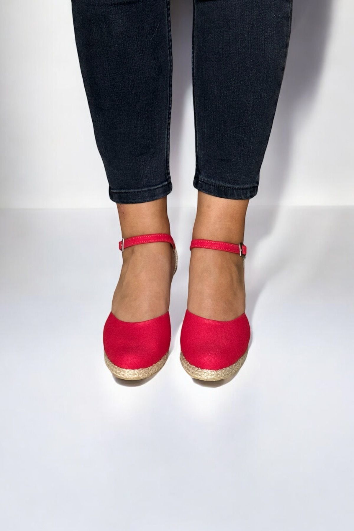 صندل زنانه قرمز Y&D Shoes | Y&D Shoes اورجینال - تصویر 4