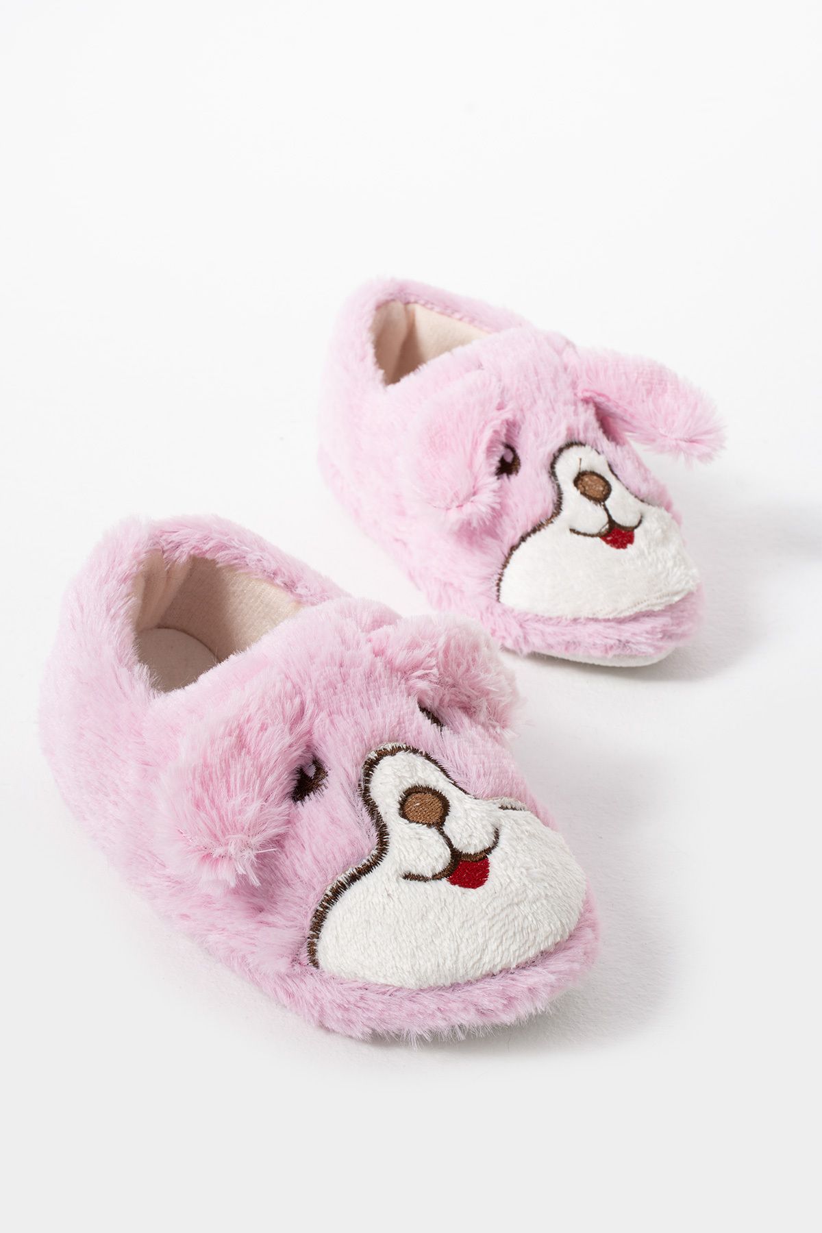 Moda Devrin-Pink Children's Shoes with Rabbit Figure - Home Shoes 7