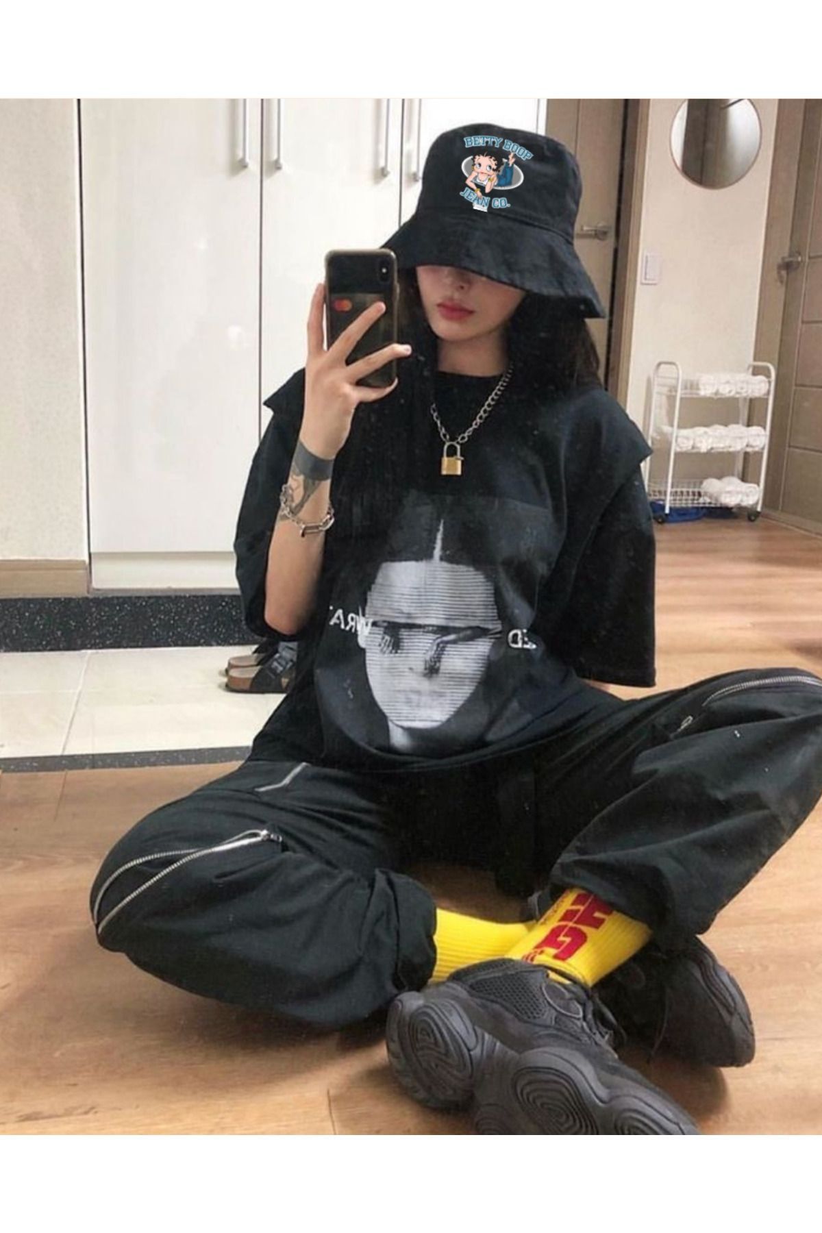 DEEFWEAR Pălărie De Pescar Betty Boop Bucket Stillex Unisex - Standard