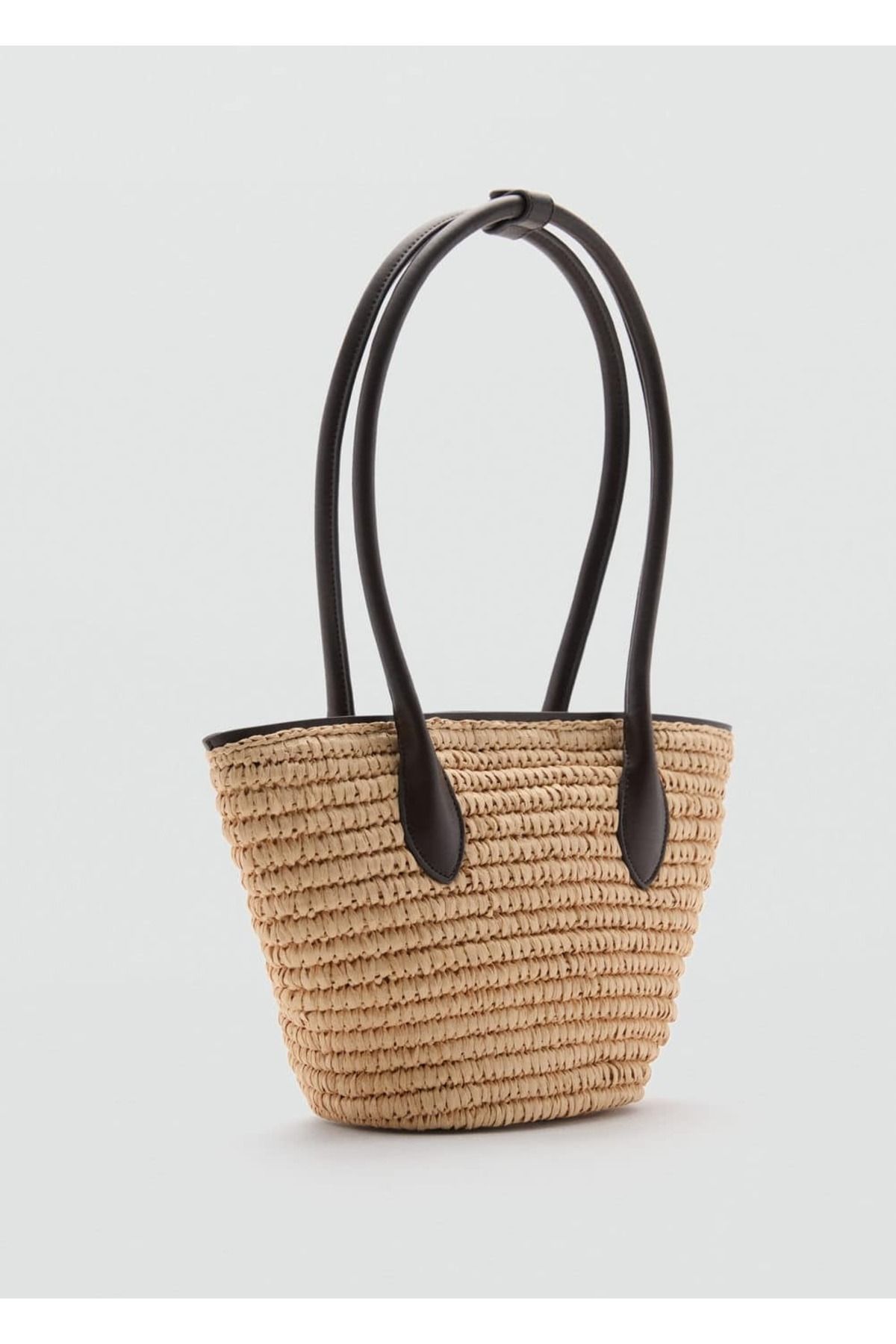 Double Strap Basket Mango Bamboo Basket Bag Mango Brown Bags 40