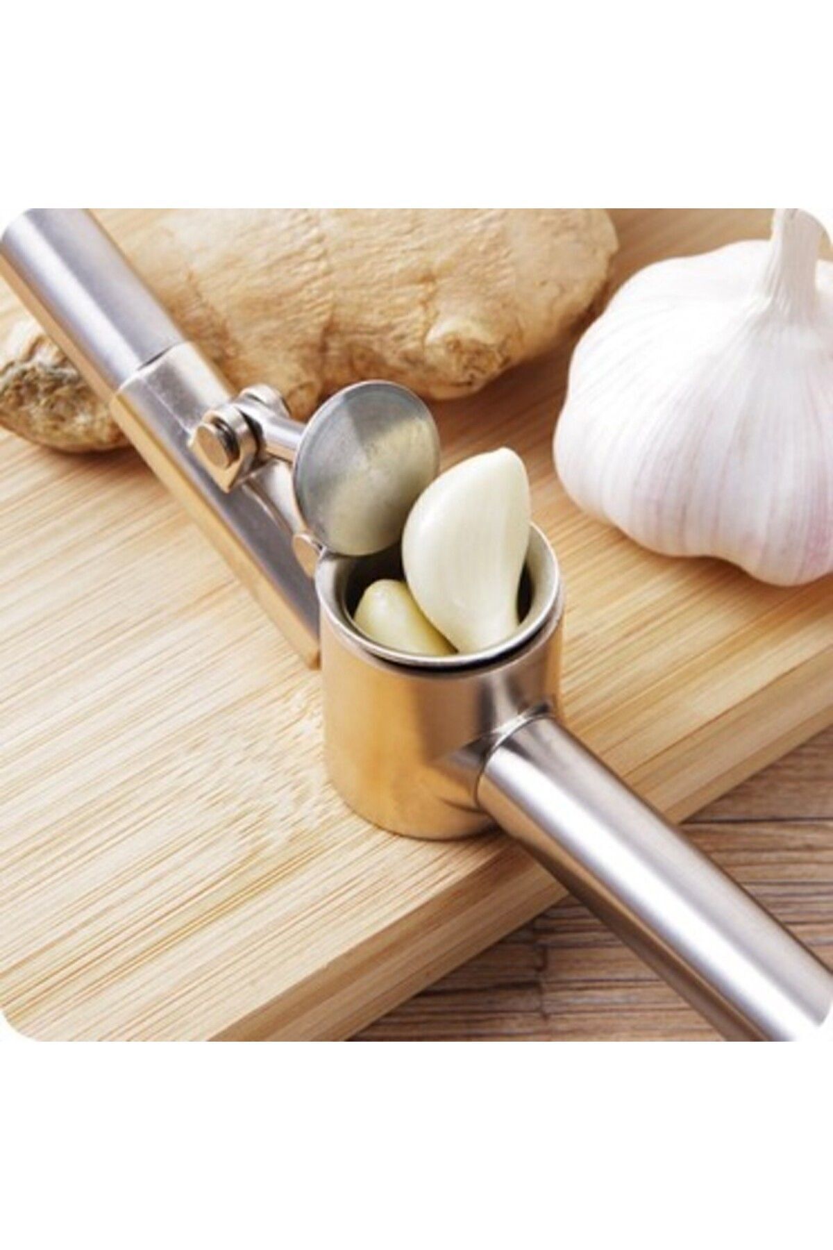 FAHMER Koncıs Paslanmaz Çelik Sarımsak Ezici