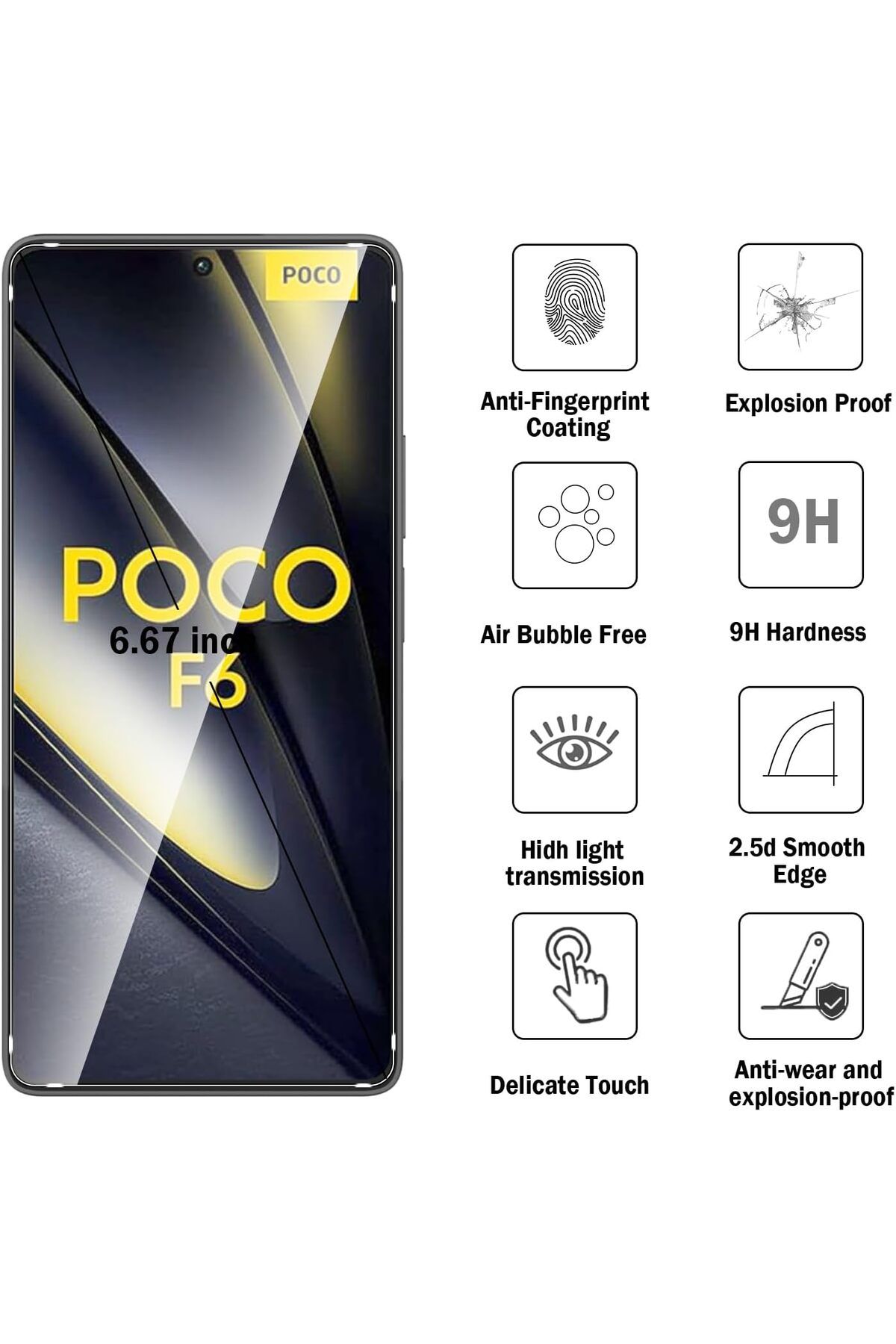 Poco F6 Nano Ekran Koruyucu Nano Cam 2