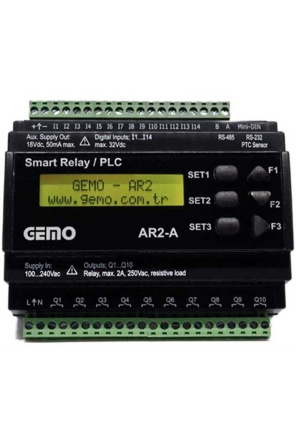 Gemo-Ar2-A 230Vac-14D Rail Type Ladder Logic Programmable Smart Relay / Plc 1