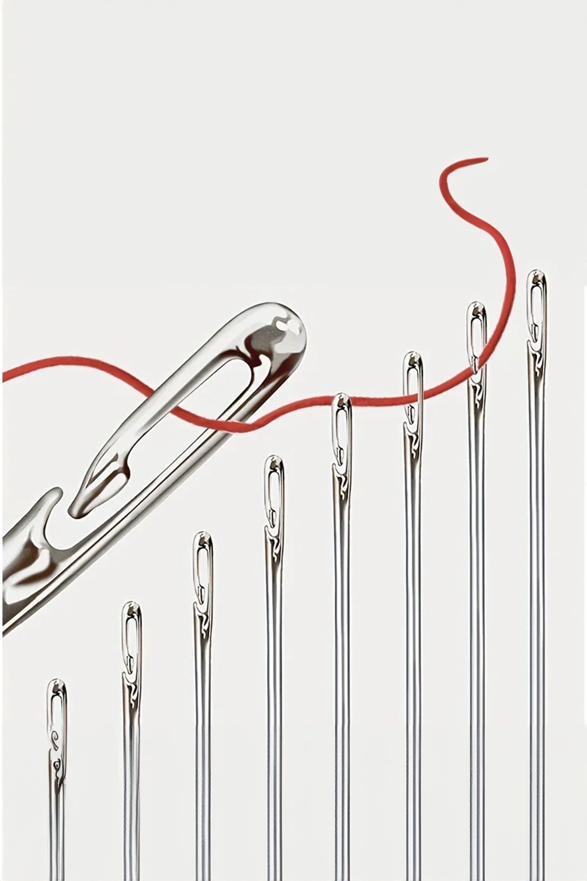 12 Pieces Easy Threaded Needle Set Convenient Needle Kit for Practical Sewing and Embroidery