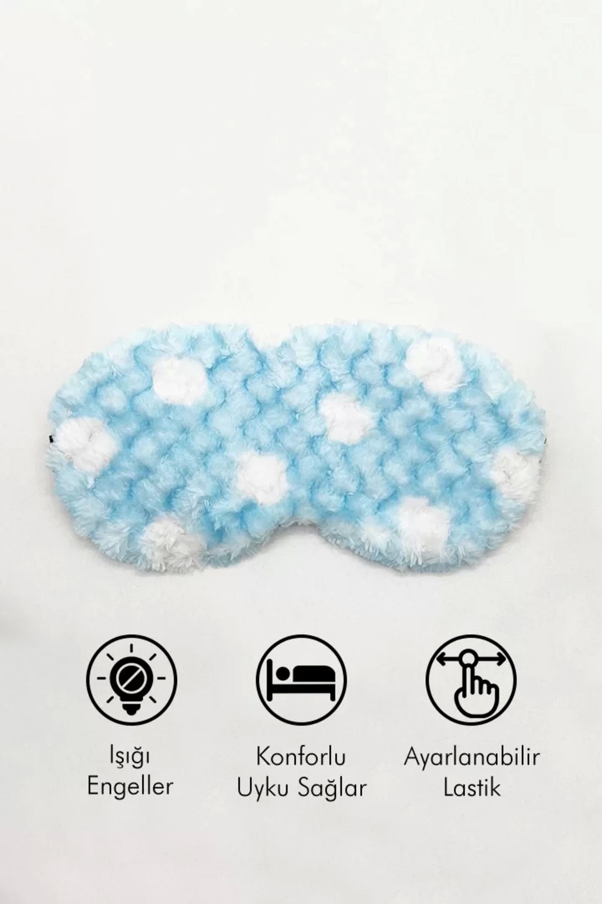 little Luv Çocuklar İçin Puantiyeli Peluş Uyku Bandı