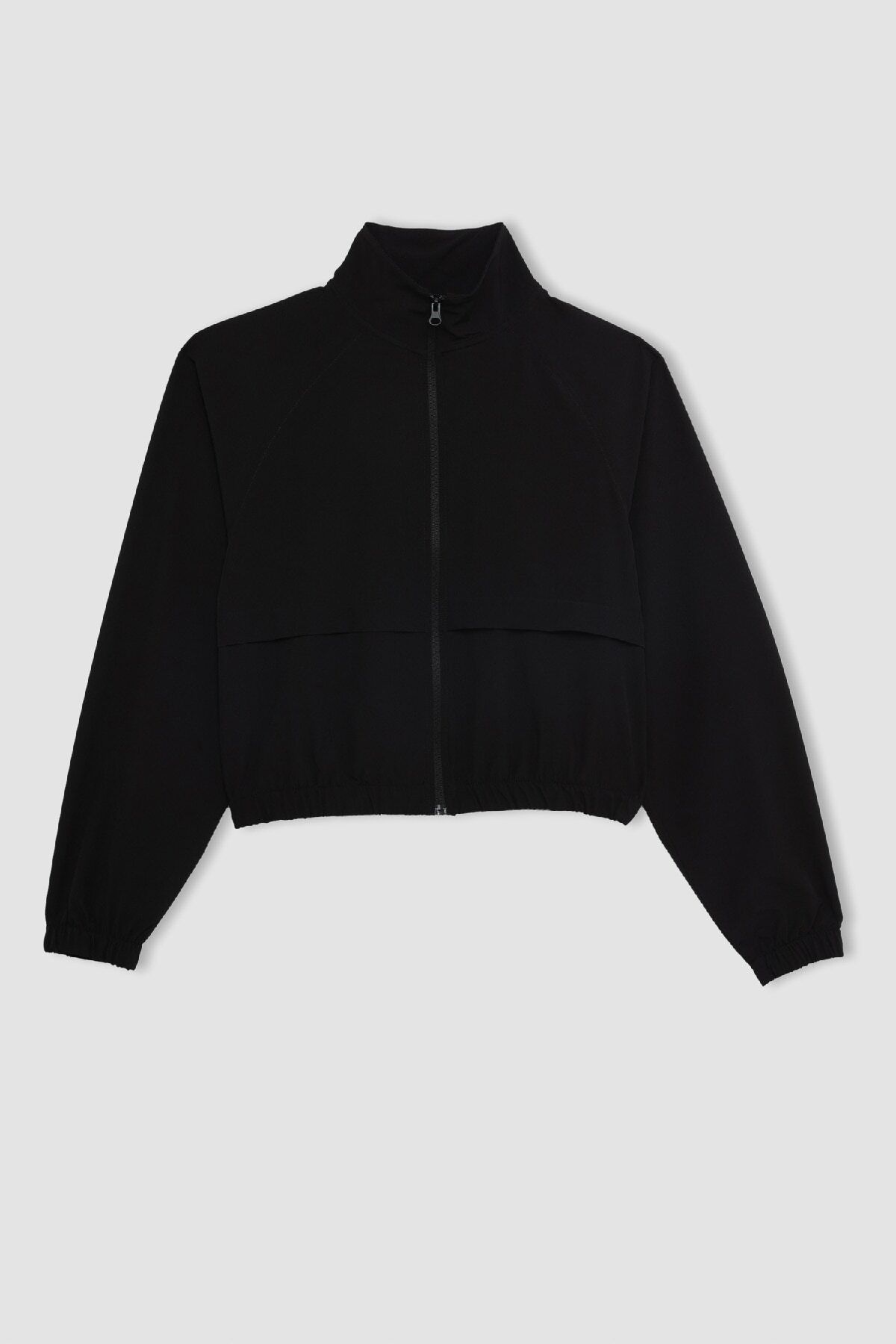 DeFacto A2436ax24sp Dopasowana Krótka Bluza Z Dekoltem Basic Sportowa Moda Kobieta - XS