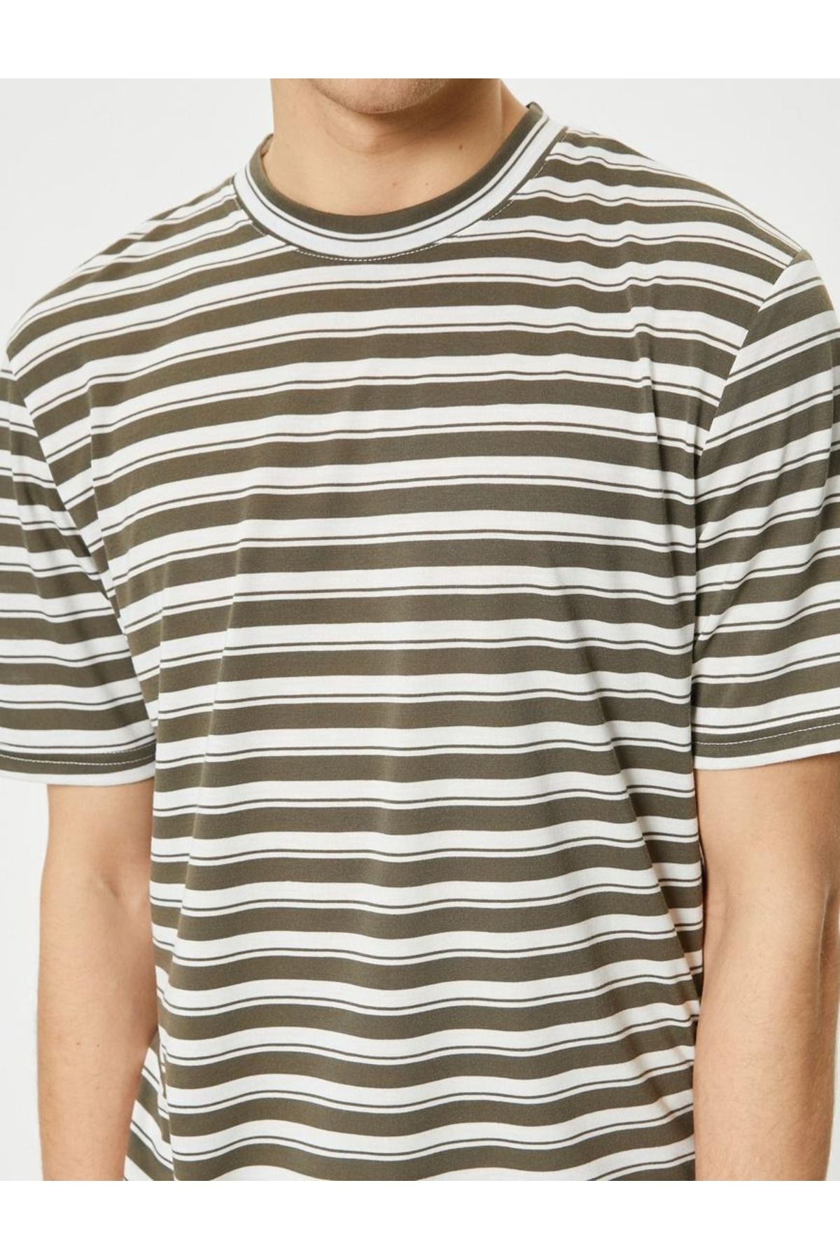 تیشرت مردانه سبز کوتون | SS0000000035829 اورجینال - تصویر 5