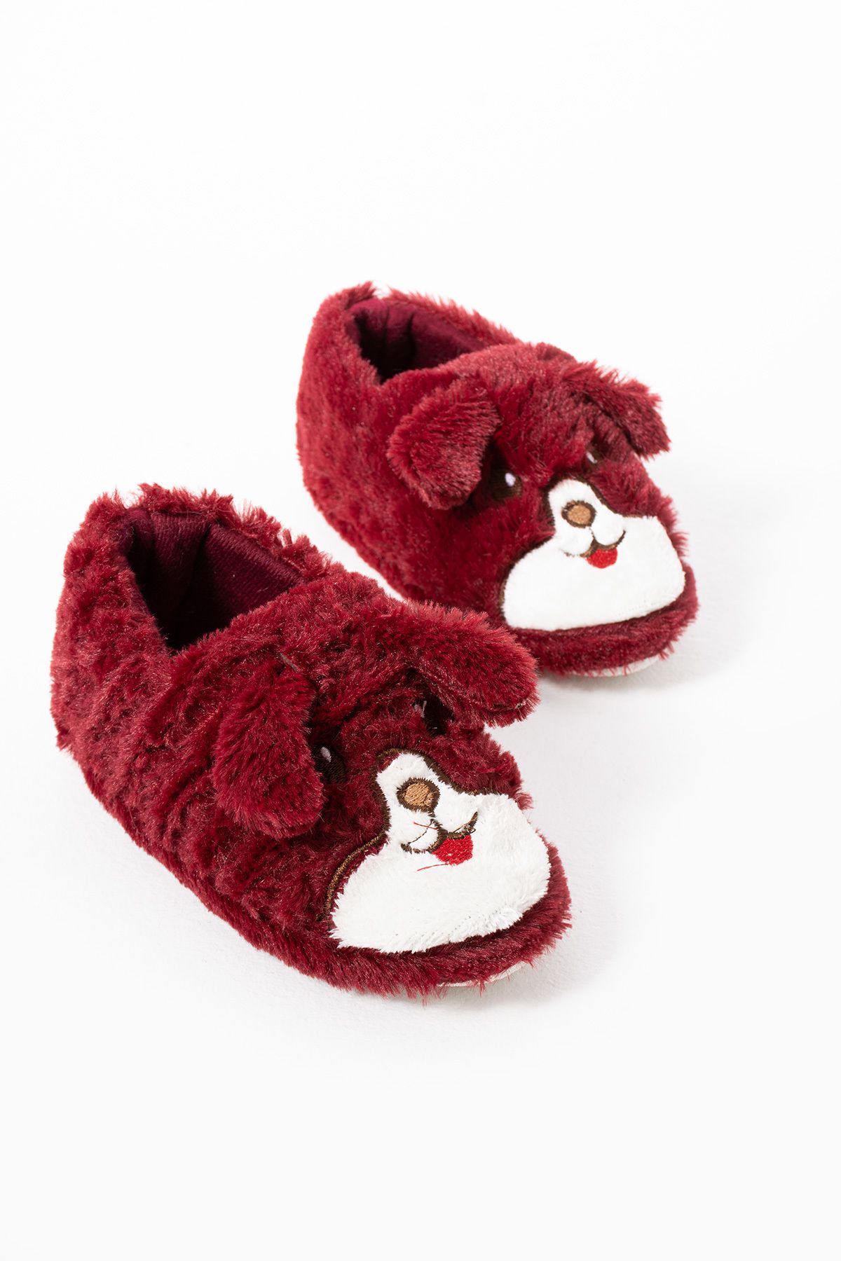 Moda Devrin-Claret Red Rabbit Figured Children's Shoes - Home and Booties 5