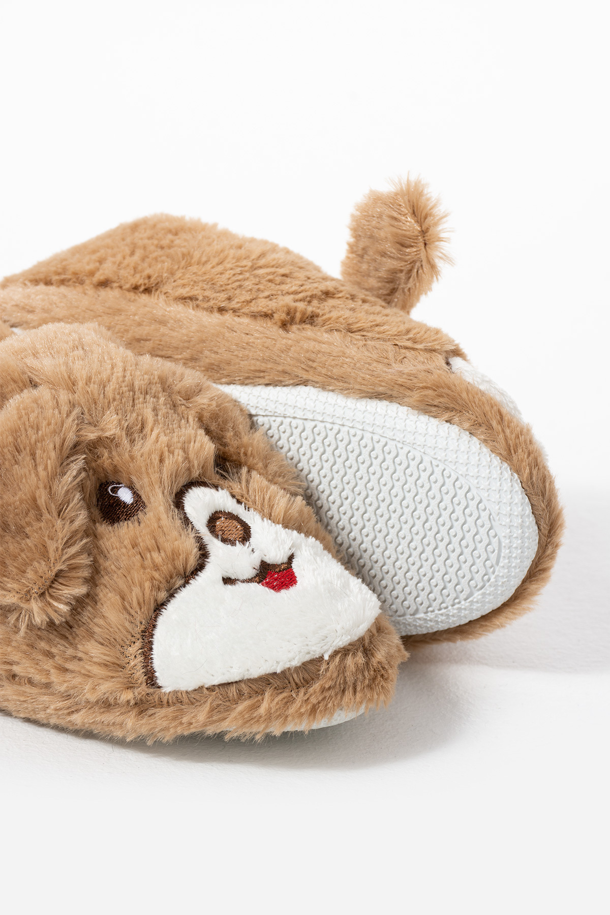 Moda Devrin-Tan Rabbit Patterned Children's Shoes - Home and Booties Figured 6