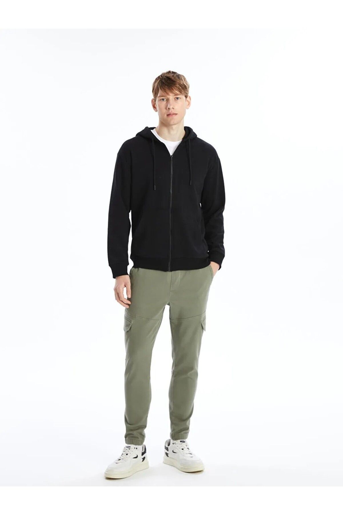 LC Waikiki LCW Casual Yeni Siyah Kapu onlu Uzun Kollu Erkek Fermuarl Sweatshirt Fiyat Yorumlar Trendyol