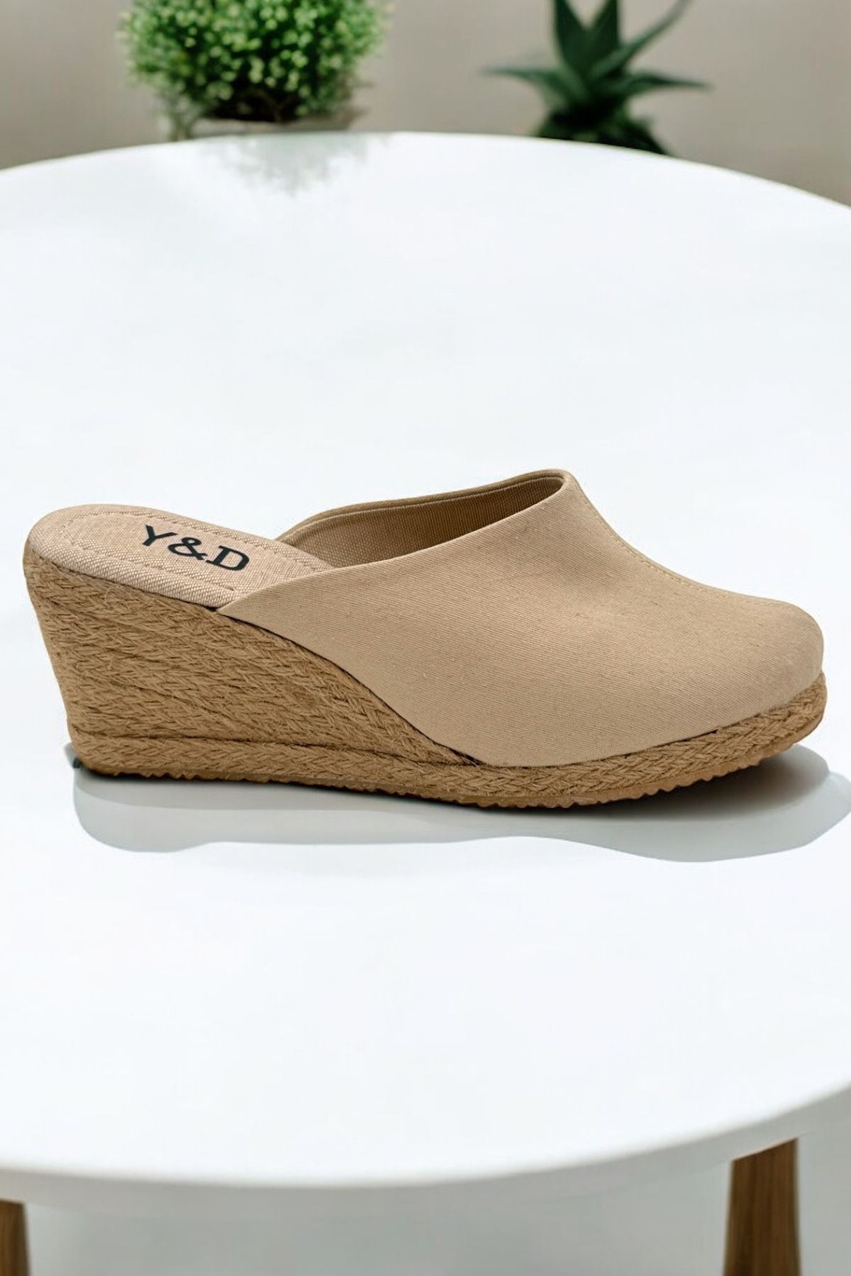 صندل زنانه بژ Y&D Shoes | YD008 اورجینال - تصویر 6