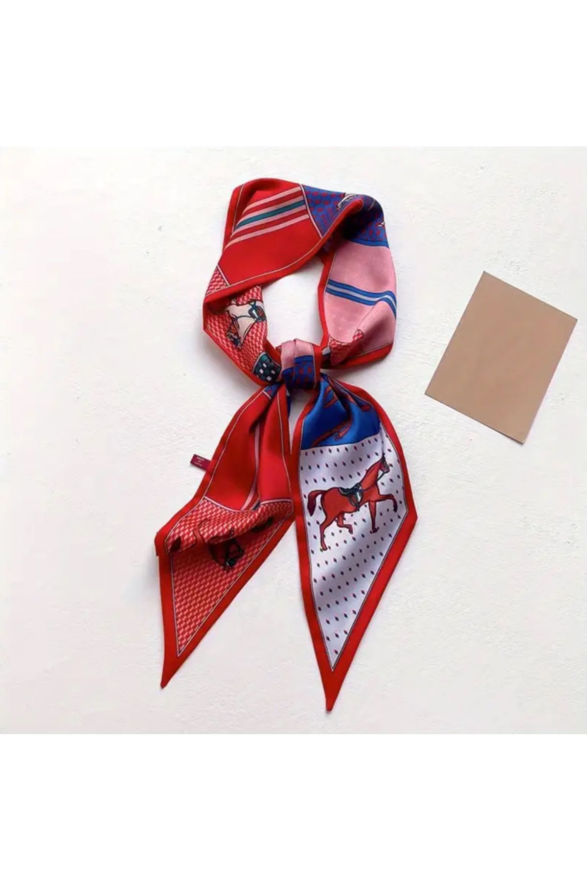 Herme Royal Red Pink Scarf 70cm